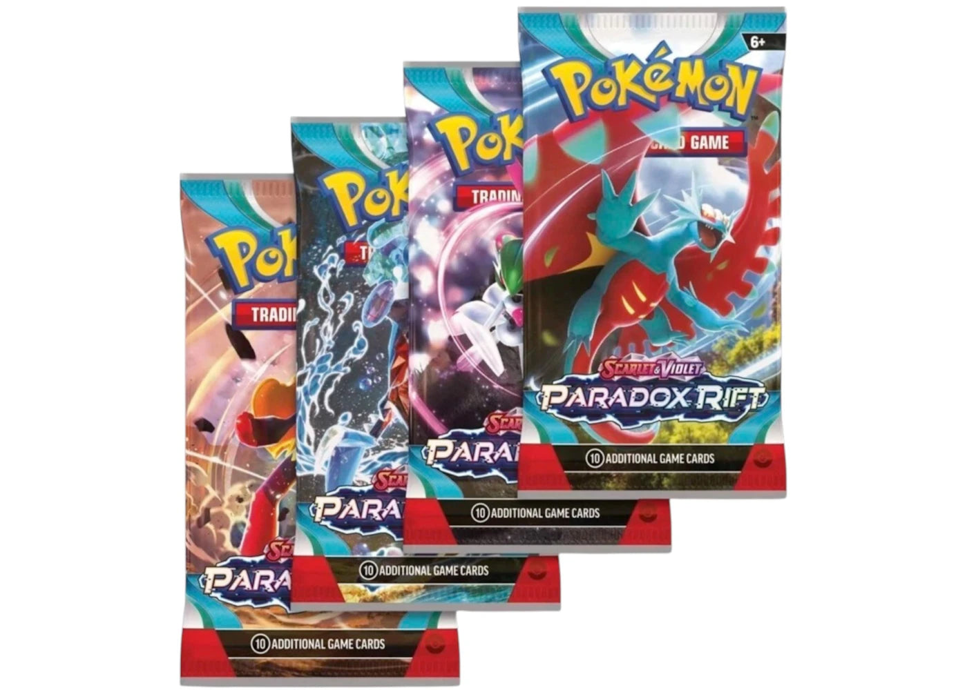 Pokémon Scarlet & Violet Paradox Rift Booster Pack 4x Lot (Artwork May Vary) -1