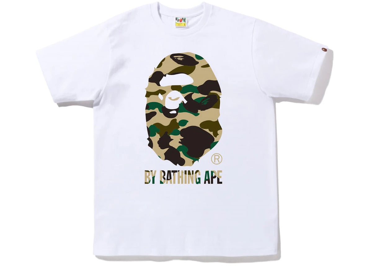 BAPE 1st Camo By Bathing Ape Tee (FW22) White Yellow -1