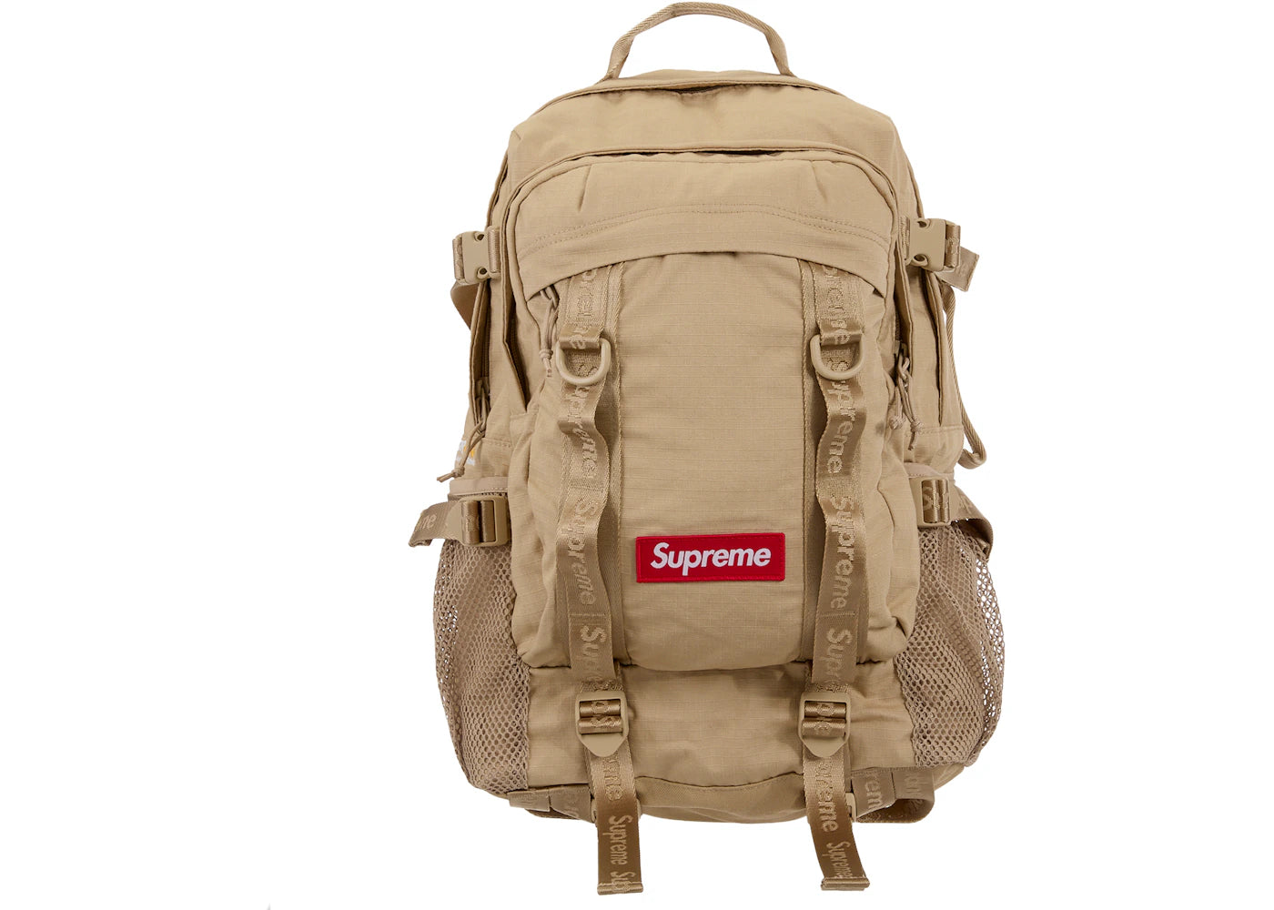 Supreme Logo Backpack (SS26) Tan -1