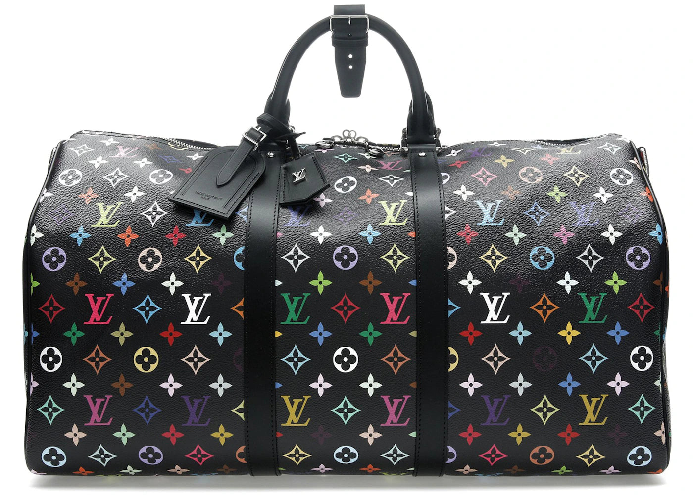 Louis Vuitton x Takashi Murakami Keepall Bandouliere 50 Black Multicolored -1