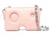 OFF-WHITE Burrow Leather Shoulder Bag Pink -1