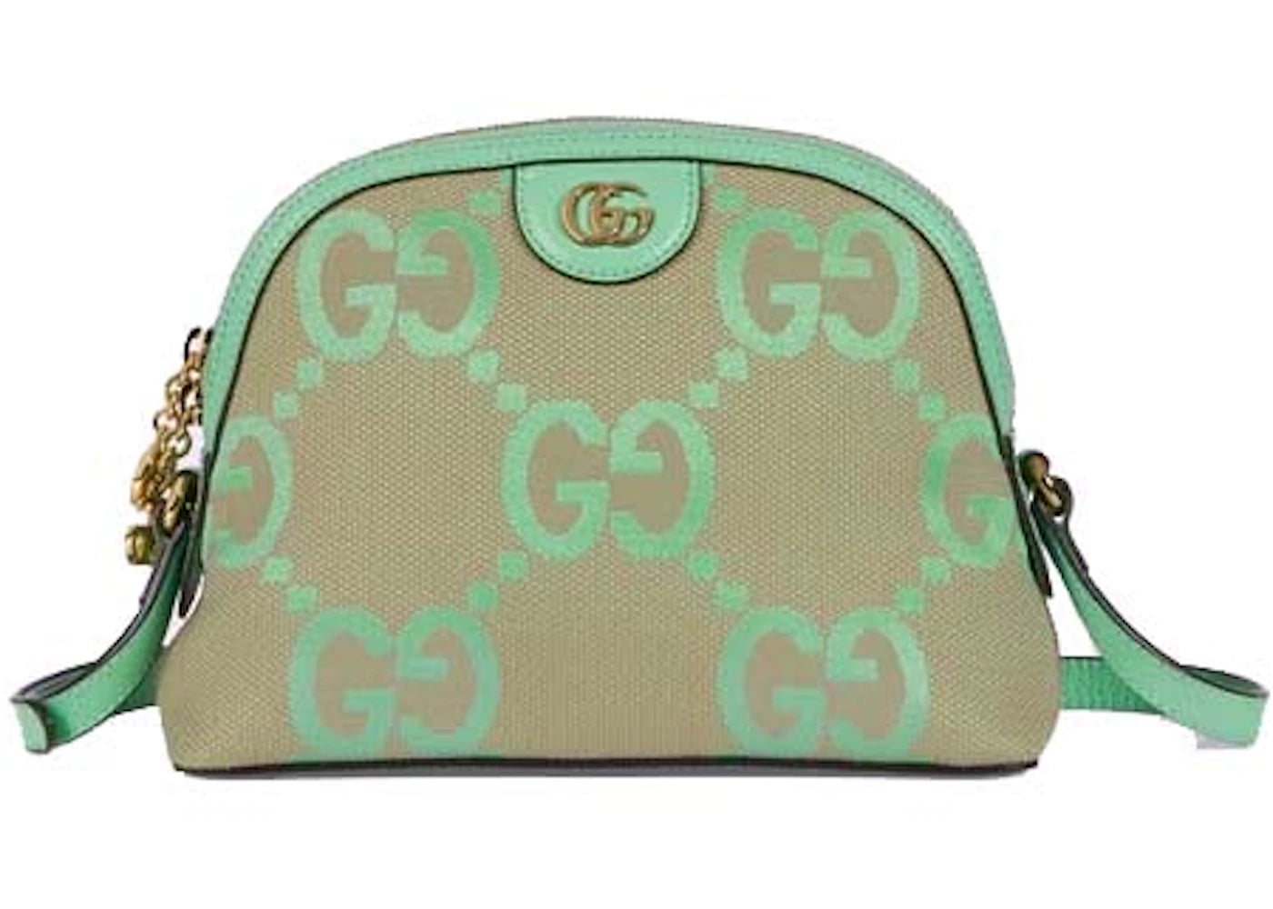 Gucci Ophidia Jumbo GG Small Shoulder Bag Camel/Mint -1
