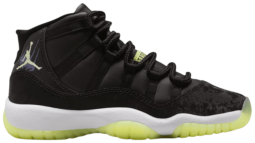 Jordan 11 Retro Black Barely Volt (GS) -1