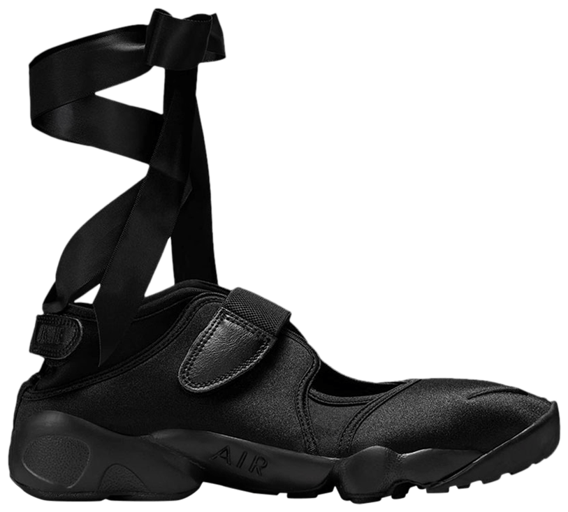 Nike Air Rift Triple Black Satin (Women's)-1