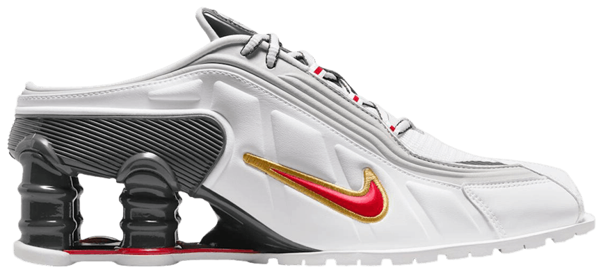 Nike Shox MR4 Mule Martine Rose Metallic Platinum Varsity Red (Women's)-1