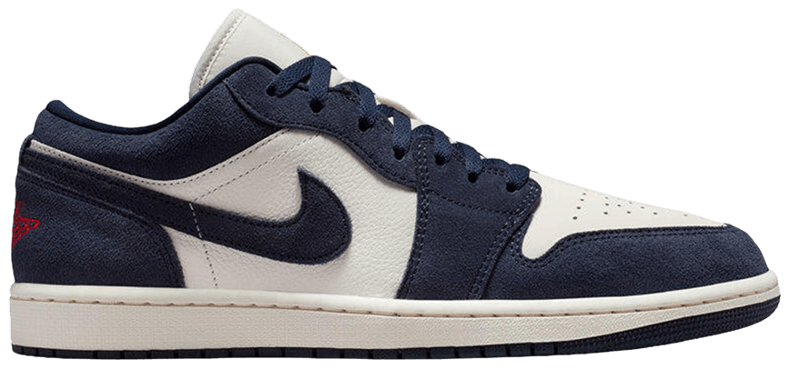 Jordan 1 Low SE Obsidian Suede -1