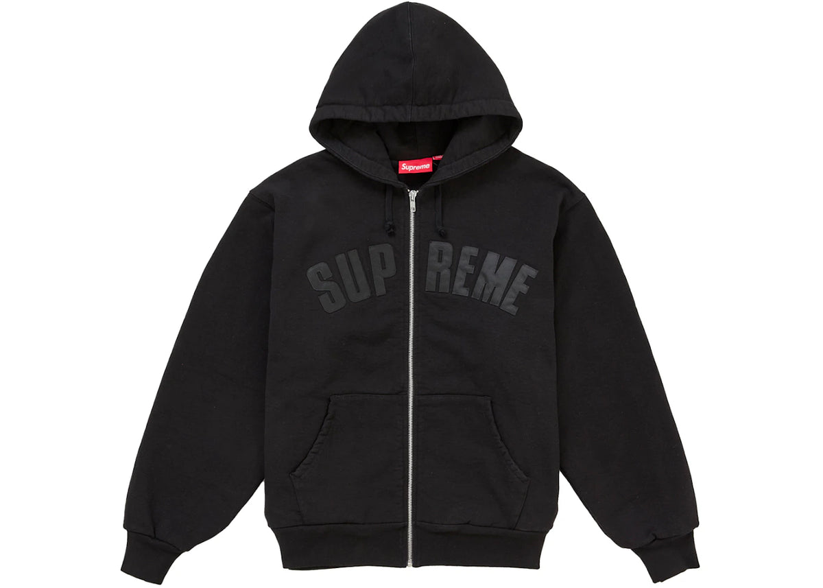 Supreme Arc Thermal Lined Zip Up Hooded Sweatshirt (FW26) Black -1
