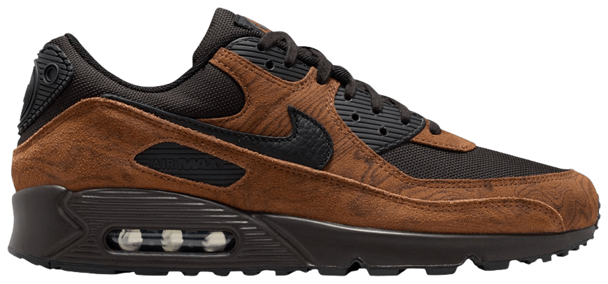 Nike Air Max 90 Premium Light British Tan Velvet Brown -1