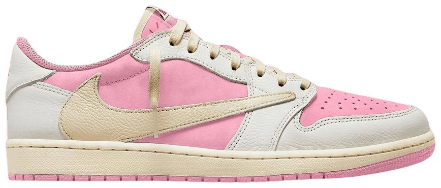 Jordan 1 Retro Low OG SP Travis Scott Shy Pink -1