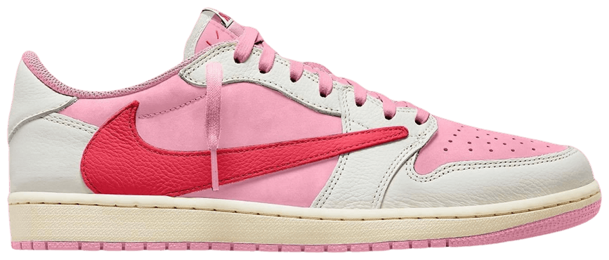 Jordan 1 Retro Low OG SP Travis Scott Sail Tropical Pink -1