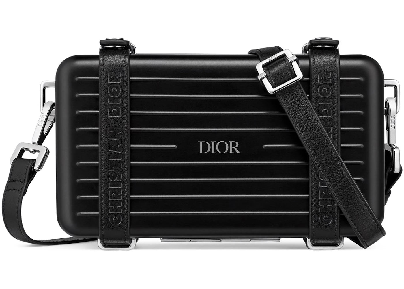 Dior x RIMOWA Personal Clutch On Strap Aluminium Black -1