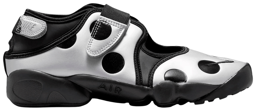 Nike Air Rift Polka Dots Black Metallic Silver (Women's)-1