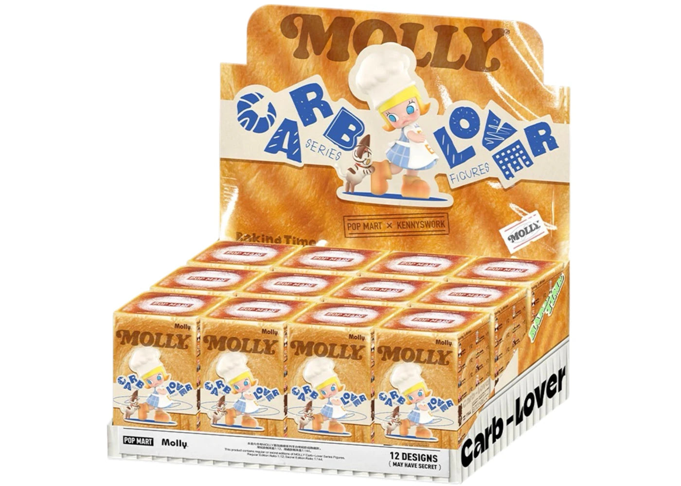Pop Mart Molly Carb-Lover Series Figures Sealed Case (12 Blind Box) -1