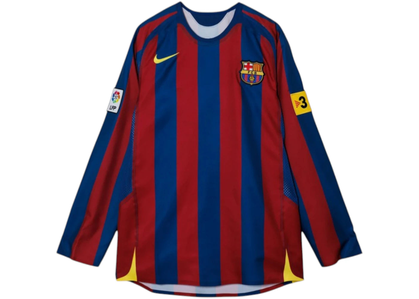 Nike FC Barcelona 2005 Reissue Replica L/S Jersey Gym Blue/Desert Maroon/Tour Yellow -1