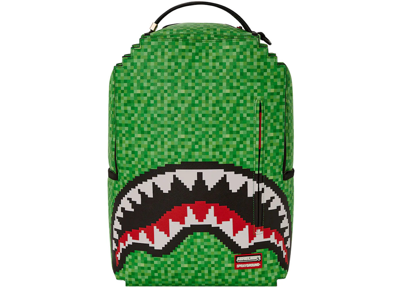 Sprayground Minecraft Creeper Shark Backpack Green -1