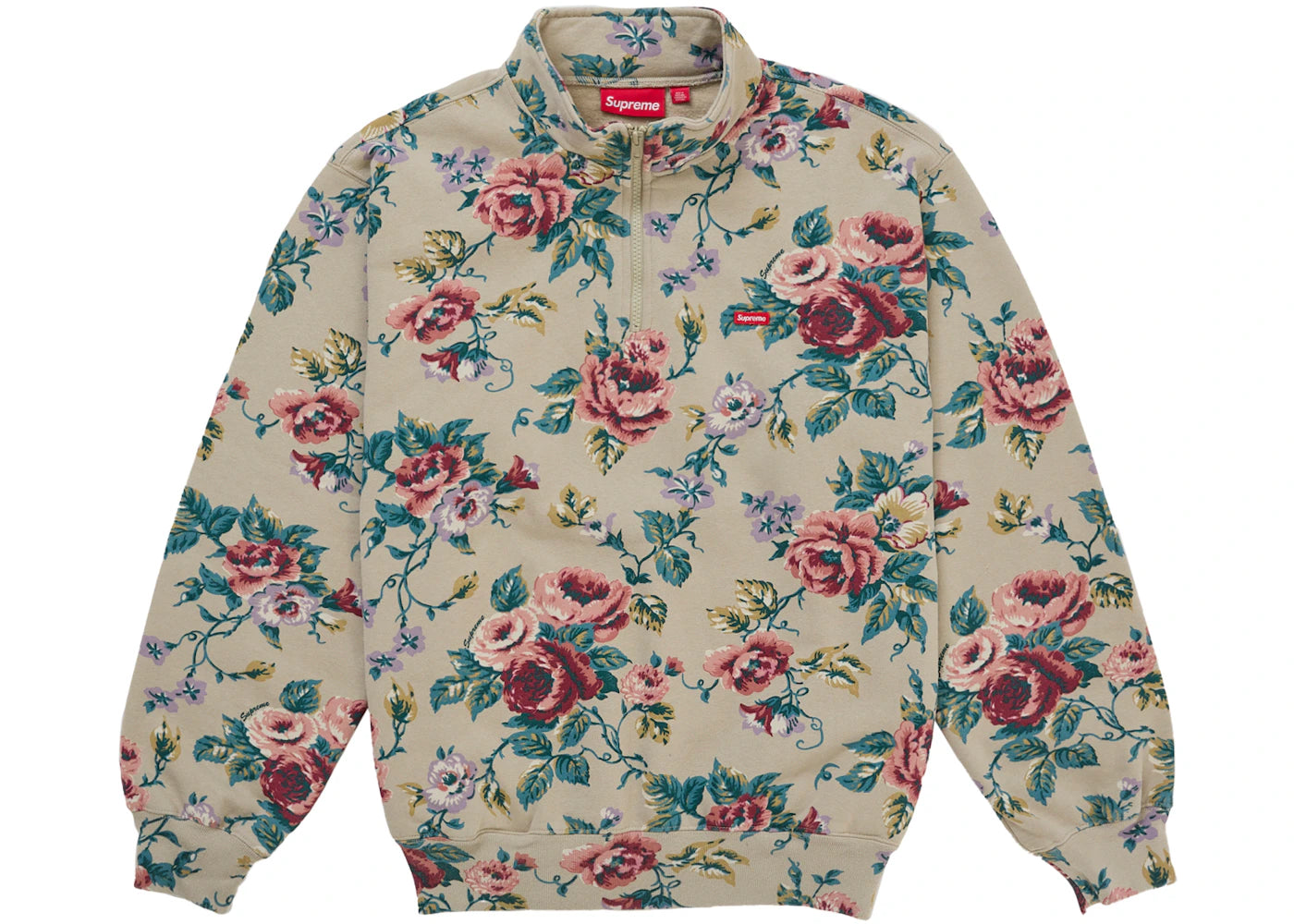 Supreme Small Box Half Zip Pullover (SS26) Floral -1