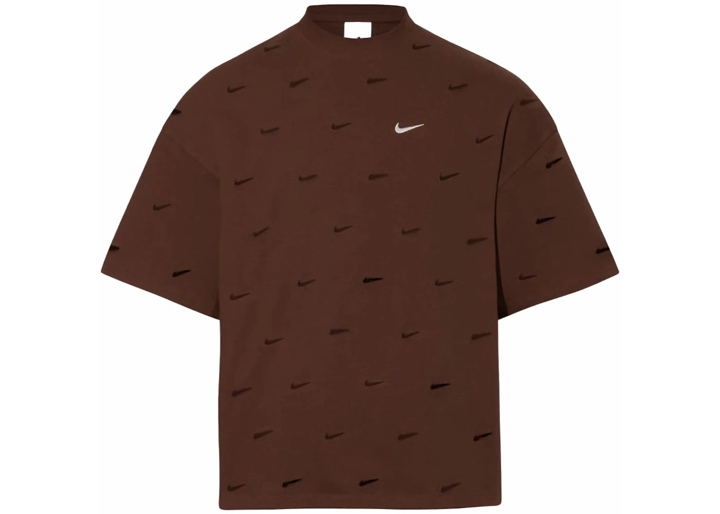 Jacquemus x Nike Le Swoosh T-shirt Brown -1