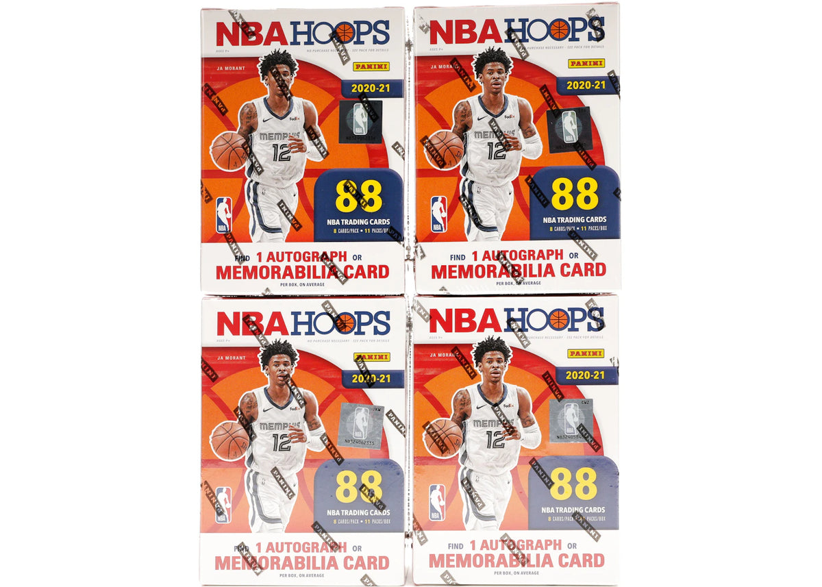 2020-21 Panini NBA Hoops Basketball Blaster Box 4x Lot -1