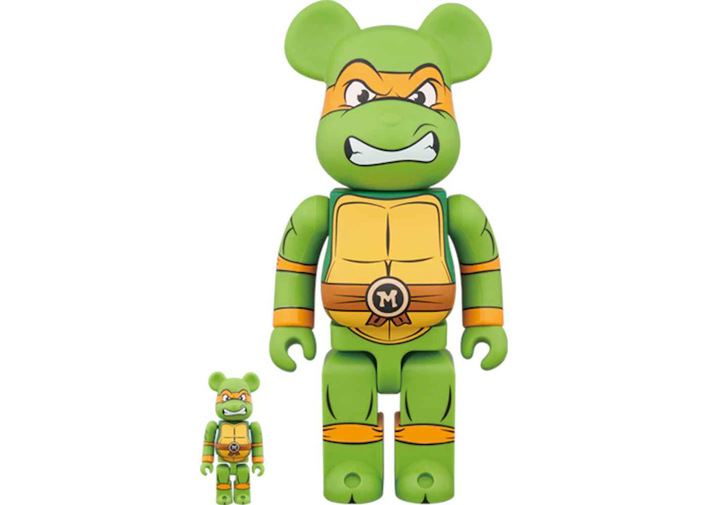 Bearbrick Michelangelo 100% & 400% Set Green -1