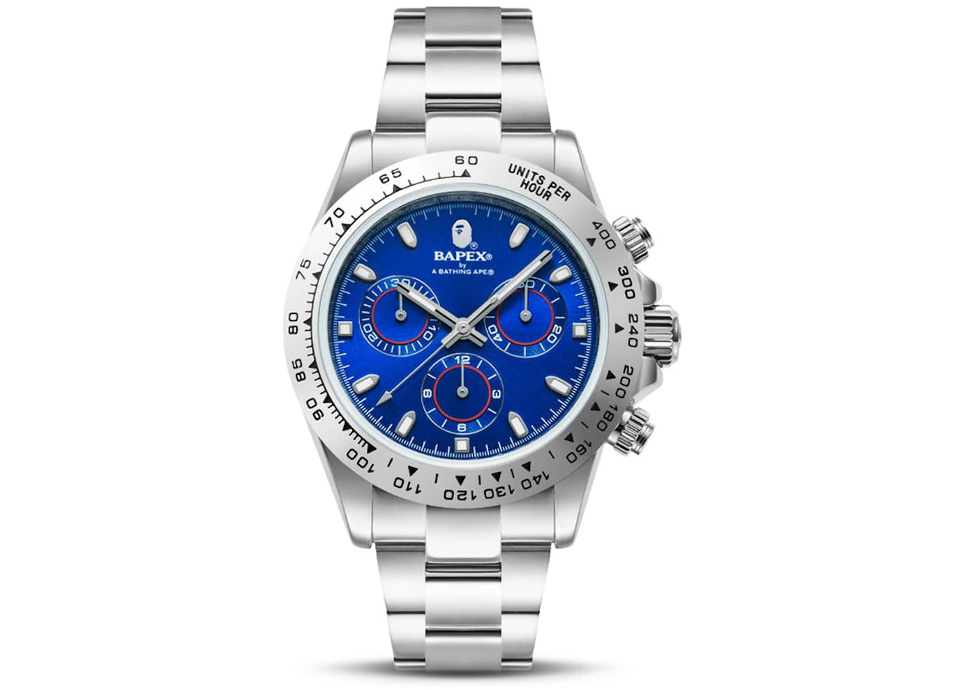 BAPE Type 4 Bapex #2 Watch Silver/Blue -1