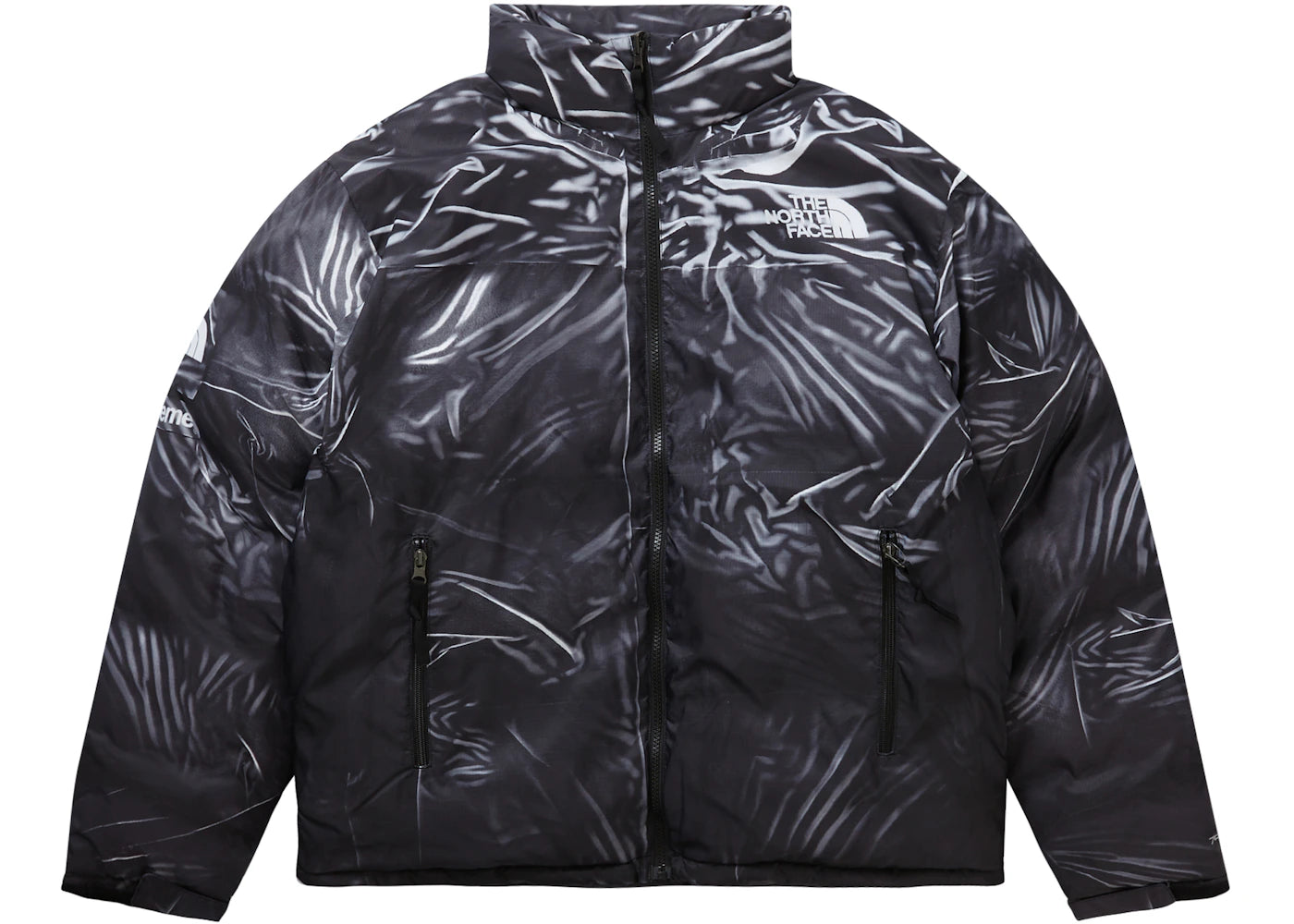 Supreme The North Face Printed Nuptse Trompe L'oeil Jacket Black -1