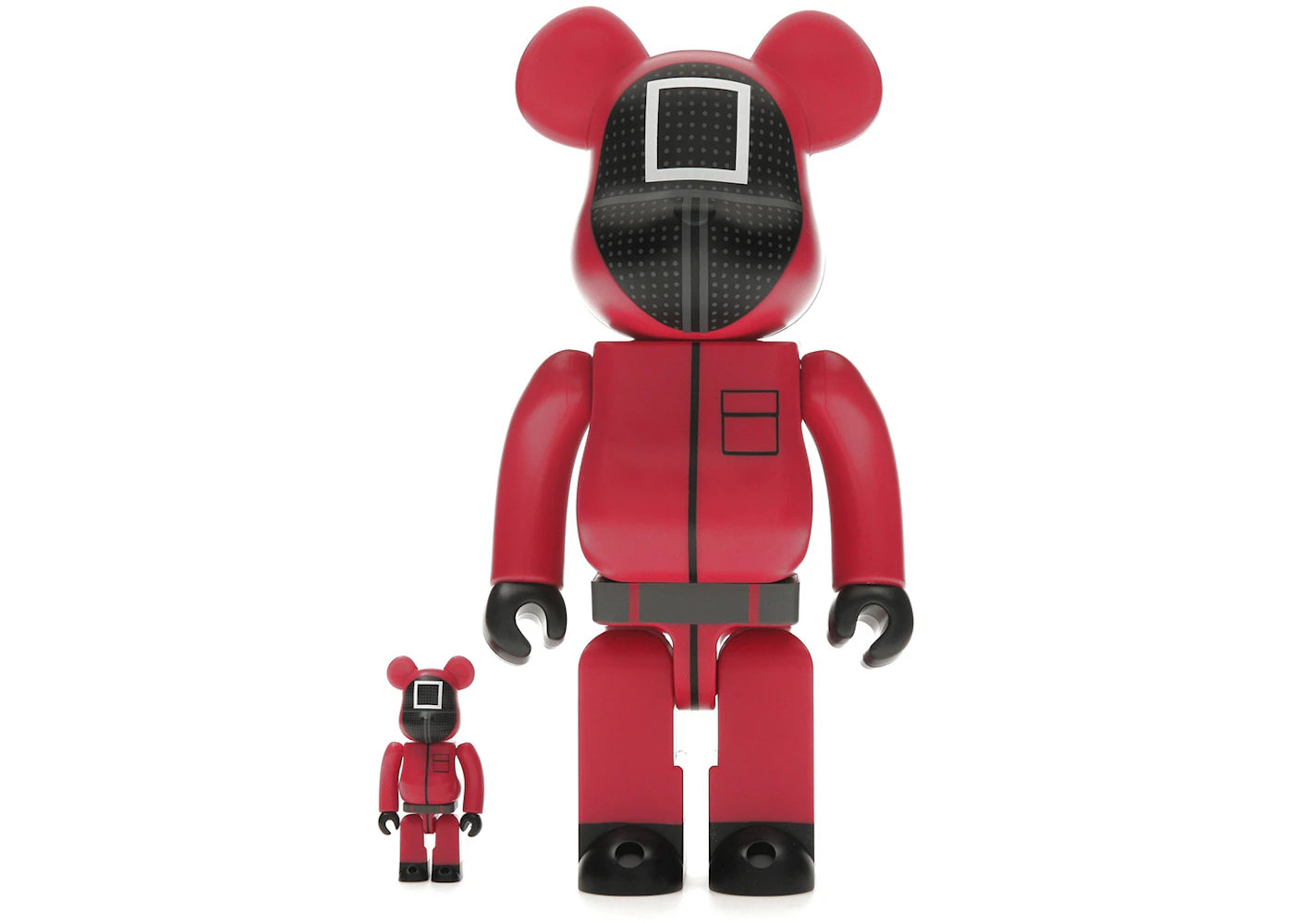 Bearbrick x Squid Game Guard (Square) 100% & 400% Set -1