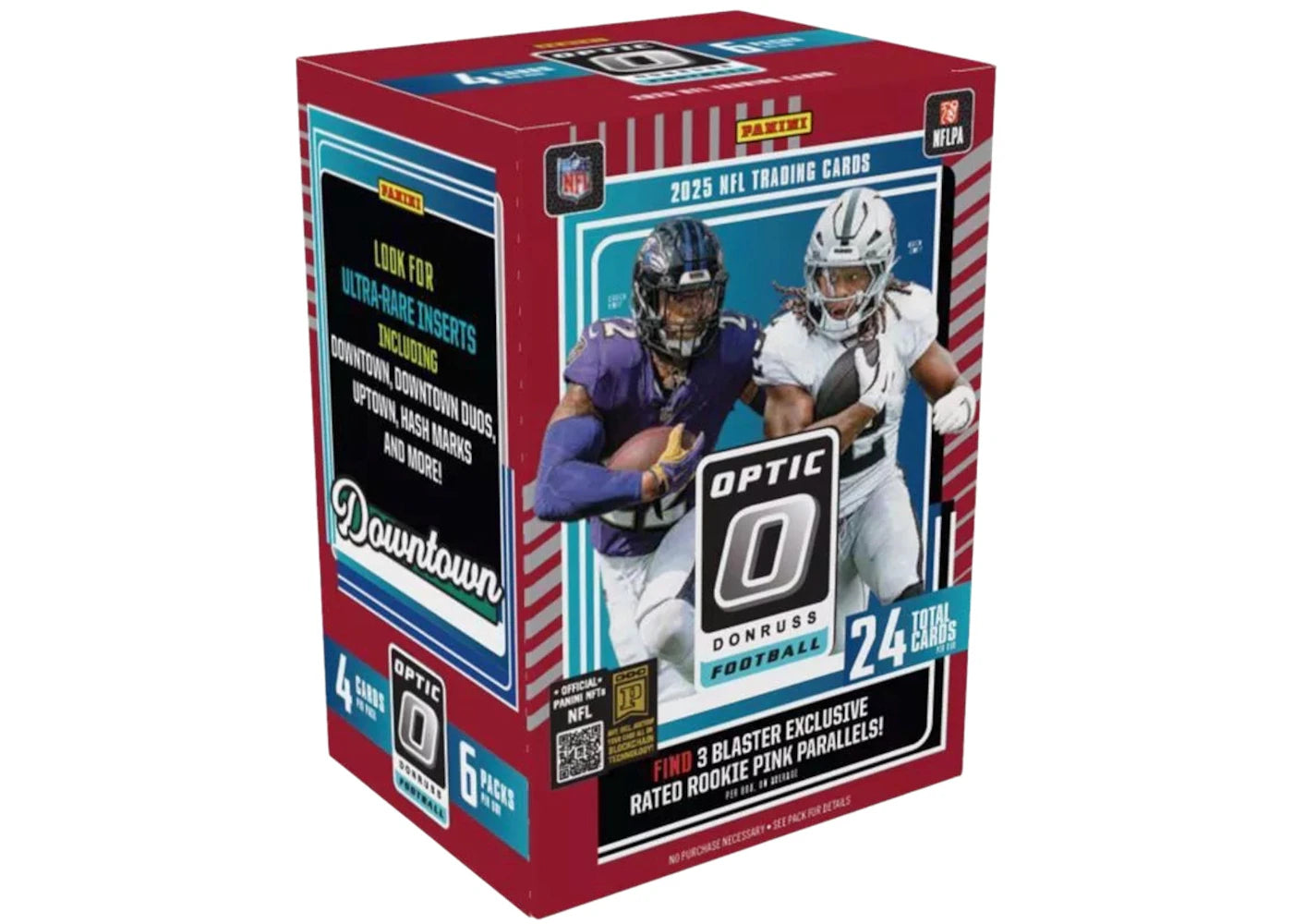 2025 Panini Optic Donruss Football NFL (Pink Parallells) Blaster Box -1