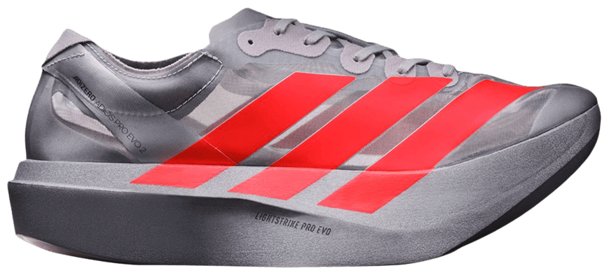 adidas Adizero Adios Pro Evo 2 Silver Metallic Lucid Red-1