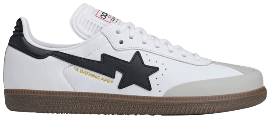 adidas Samba Bape White Black Gum-1