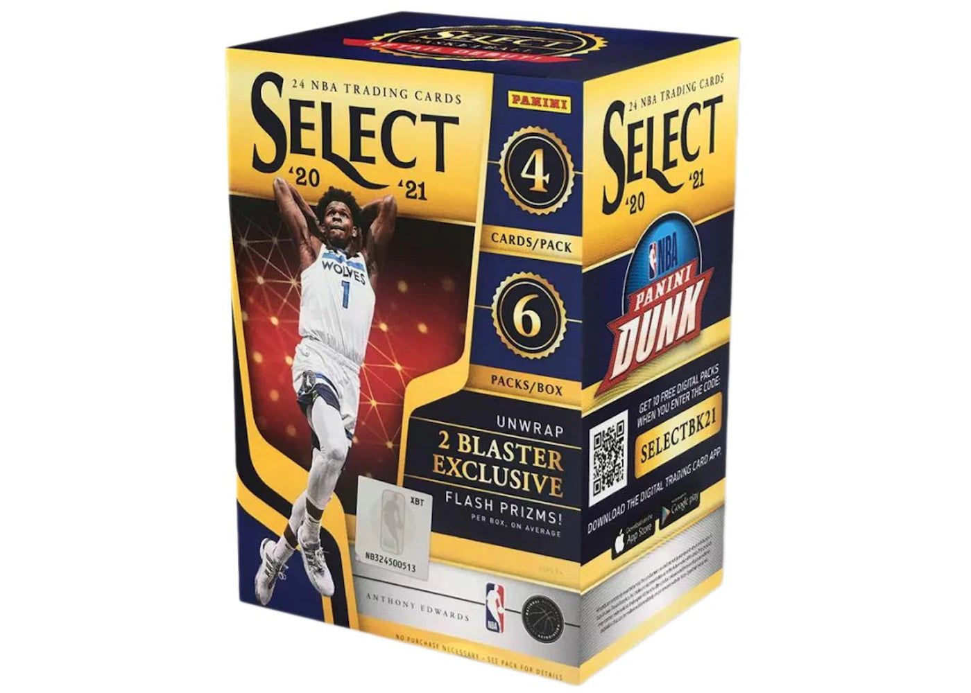 2020-21 Panini Select Basketball Blaster Box (Flash Prizms) -1