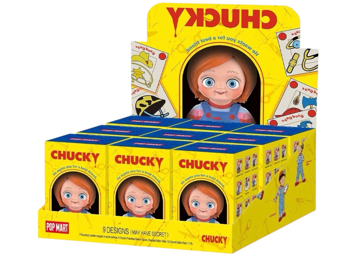 Pop Mart Chucky Franchise Series Figures Sealed Case (9 Blind Boxes)-1