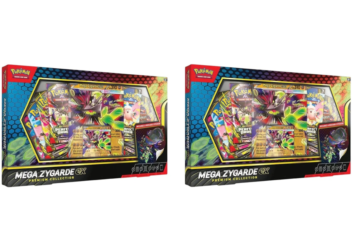 2026 Pokémon Mega Evolution Mega Zygarde ex Premium Collection 2x Lot -1