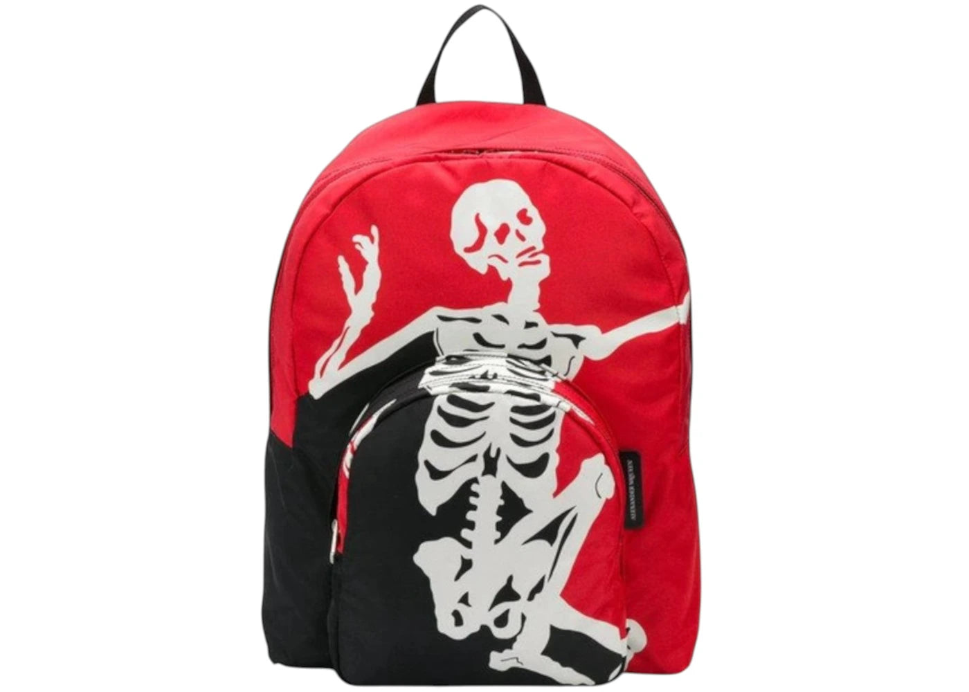 Alexander McQueen Skeleton Print Backpack Red/Black -1