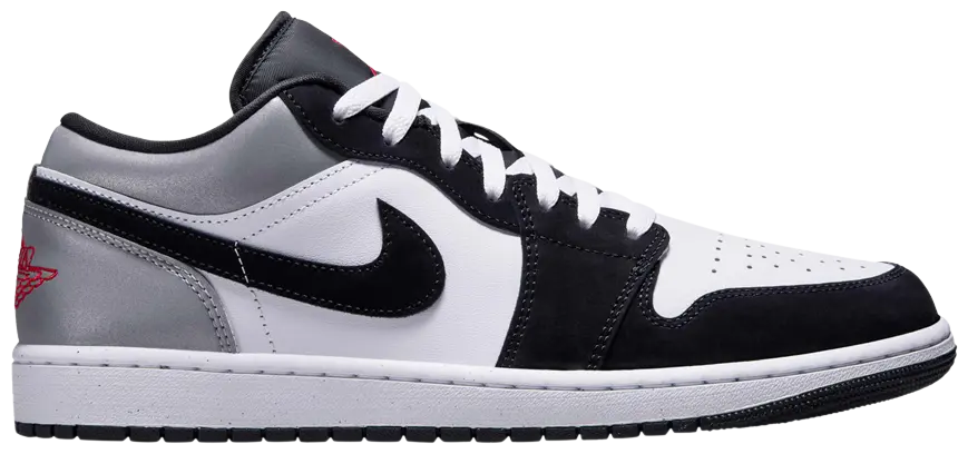 Jordan 1 Low SE White Fire Red Black Matte Silver