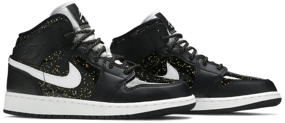 Jordan 1 Mid Black Speckle