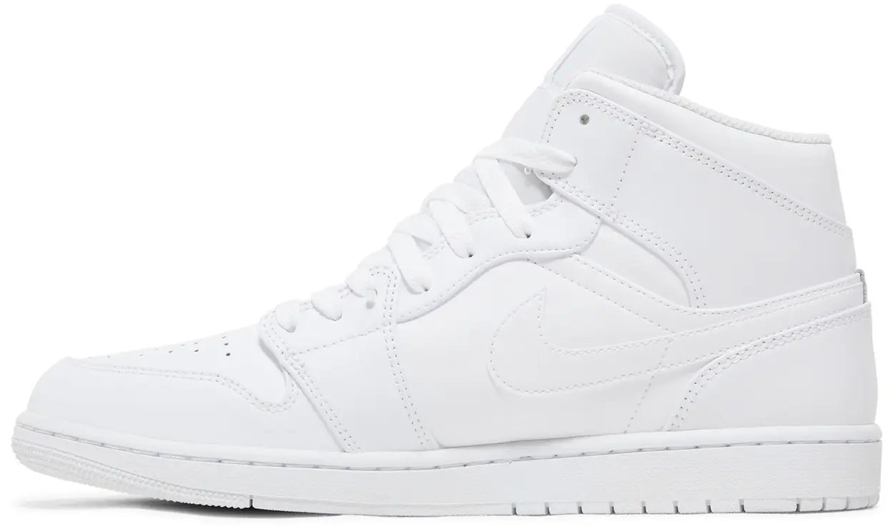 Jordan 1 Mid Triple White (2022)