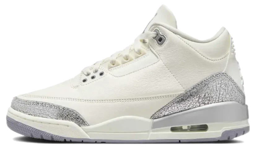 Jordan 3 Retro Sail Cement Grey (Women's)