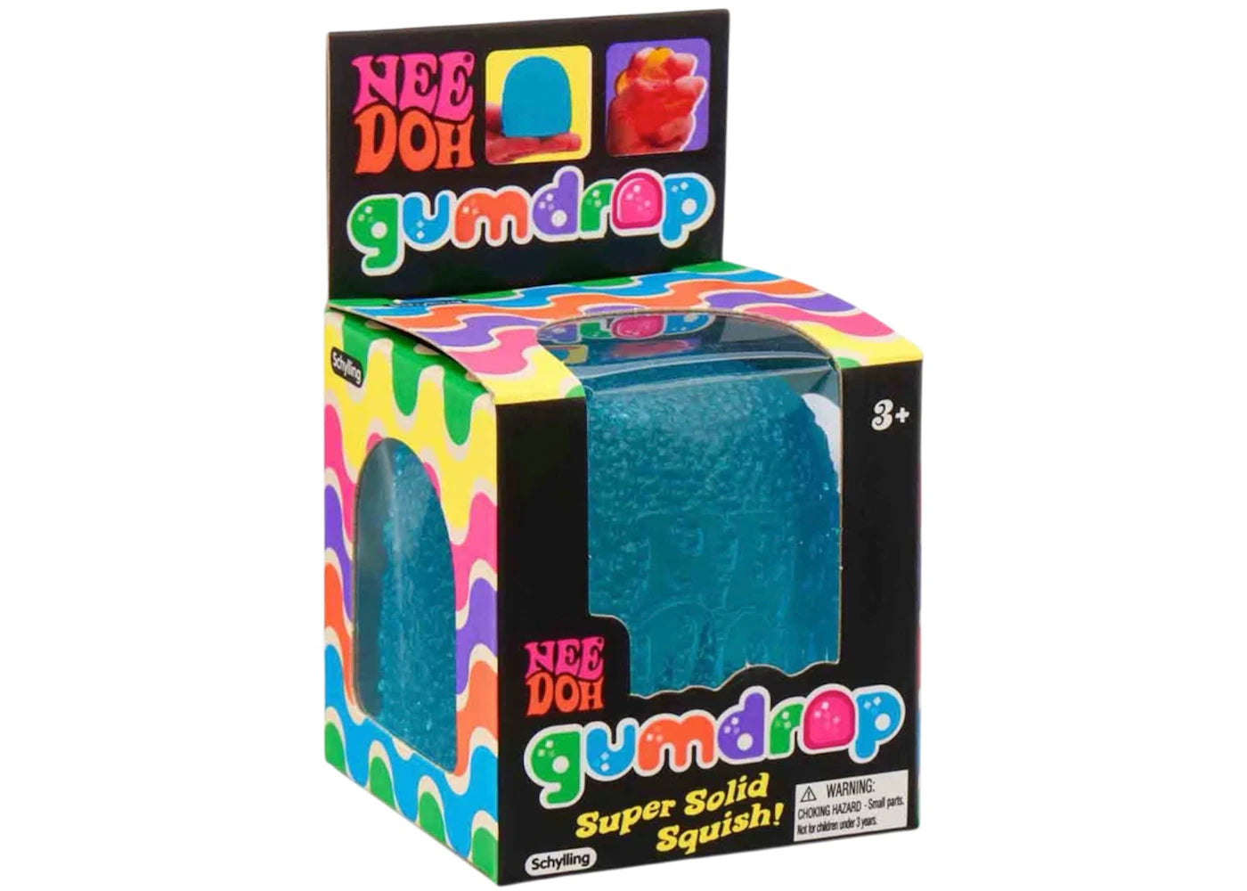 NeeDoh Gumdrop Squishy Fidget Toy Blue -1