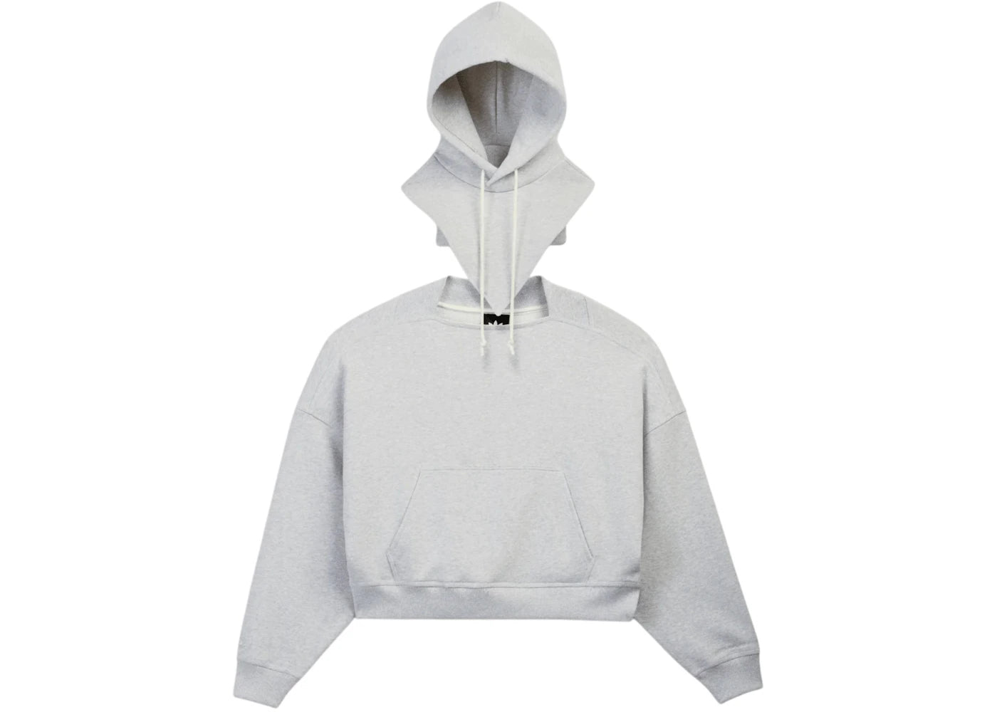 adidas x Bad Bunny Hooded Balaclava Crewneck Light Grey -1