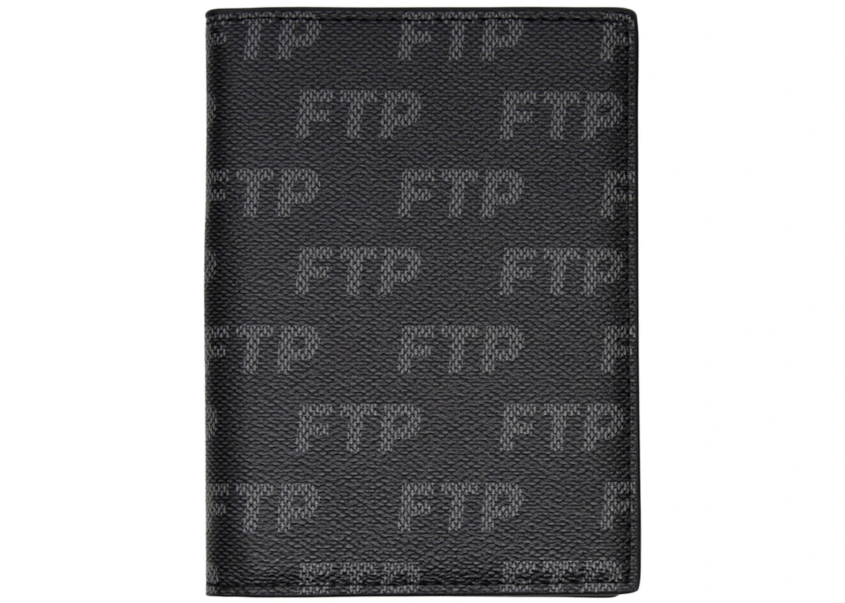 FTP Logo Repete Passport Holder Black -1