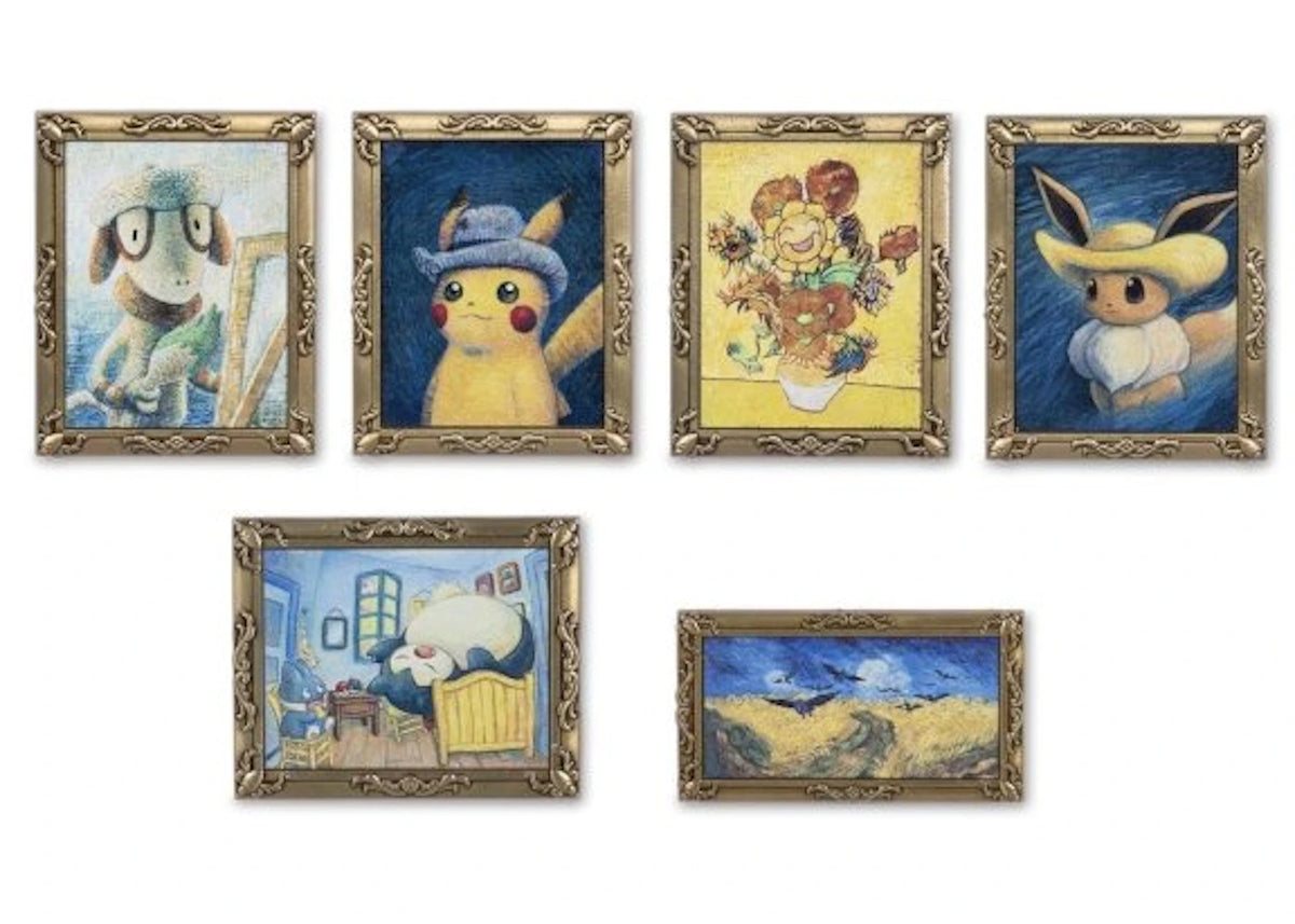 Pokemon Center x Van Gogh Museum: Pokemon Inspired by Paintings 6 Pack