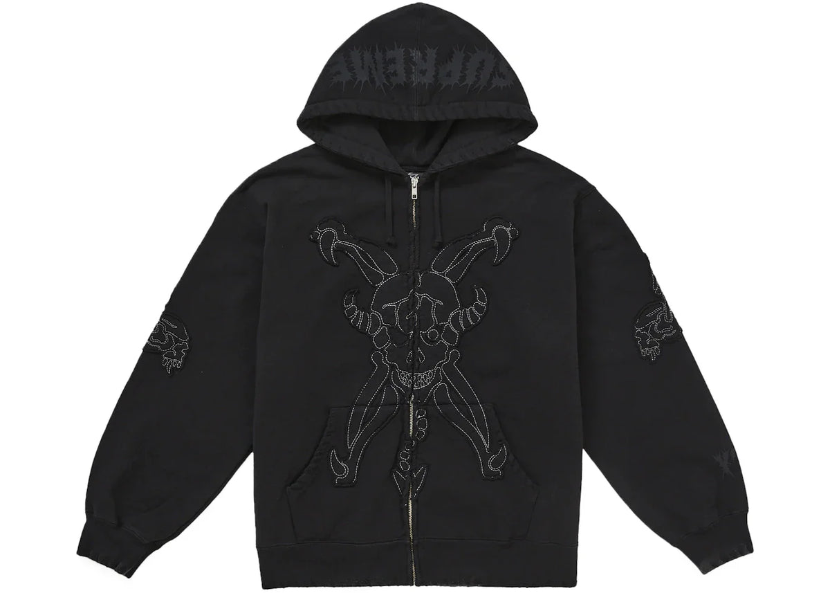 Supreme / Y’s Zip Up Hooded Sweatshirt Supreme Y's by Yohji Yamamoto Zip Up Hooded Sweatshirt Black