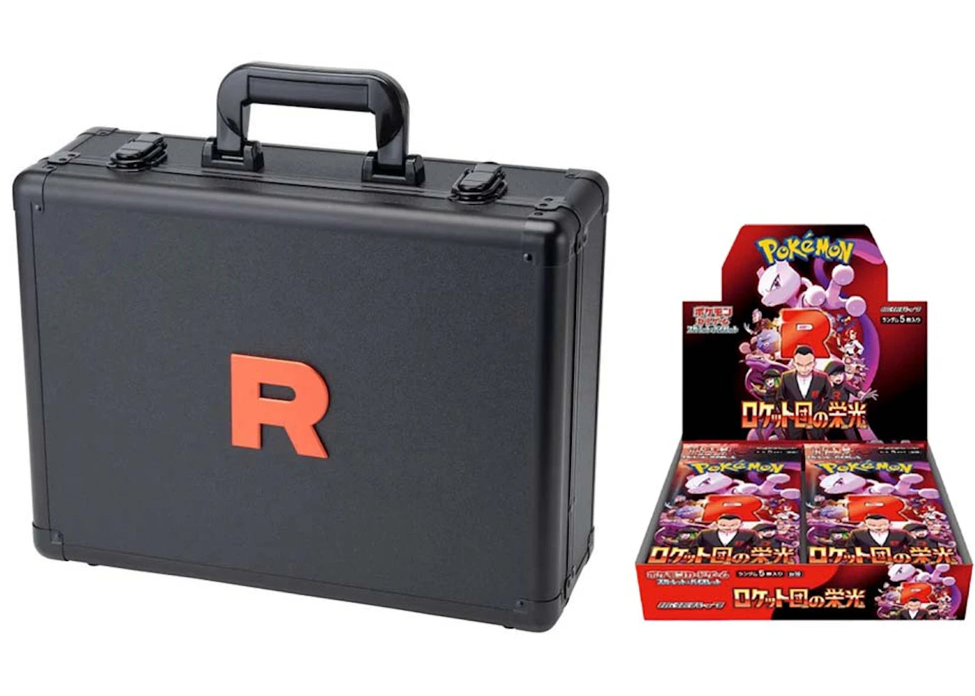 2025 Pokémon Scarlet & Violet Glory of the Rocket Team Attache Case Set (With Booster Box) -1
