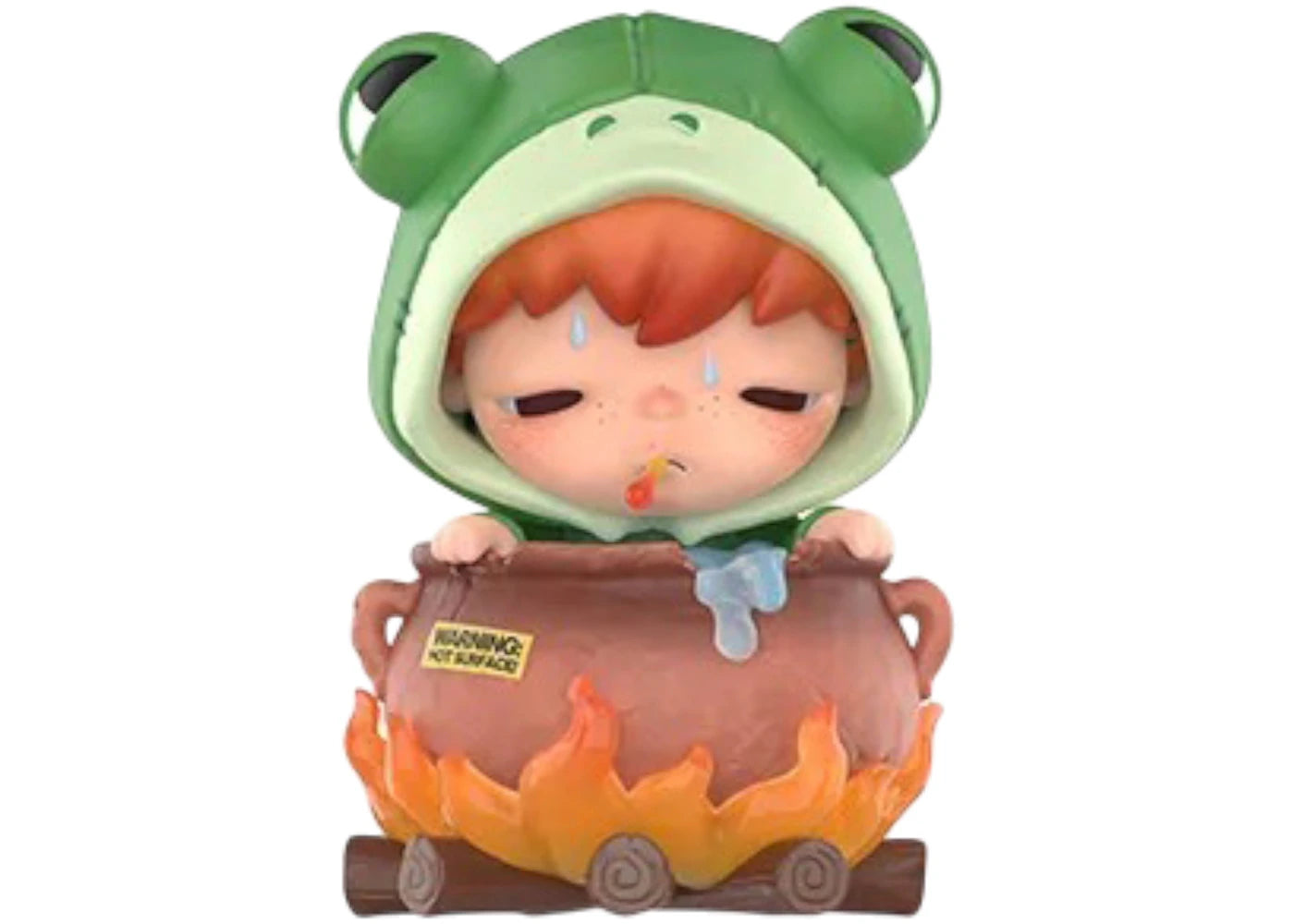Pop Mart Hirono Tamed Wildgrass Series Figures Boiling Frog Figure -1