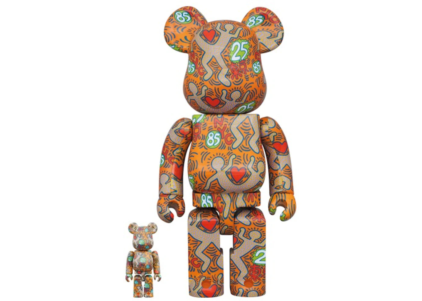 Bearbrick Keith Haring "Special" 100% & 400% Set -1