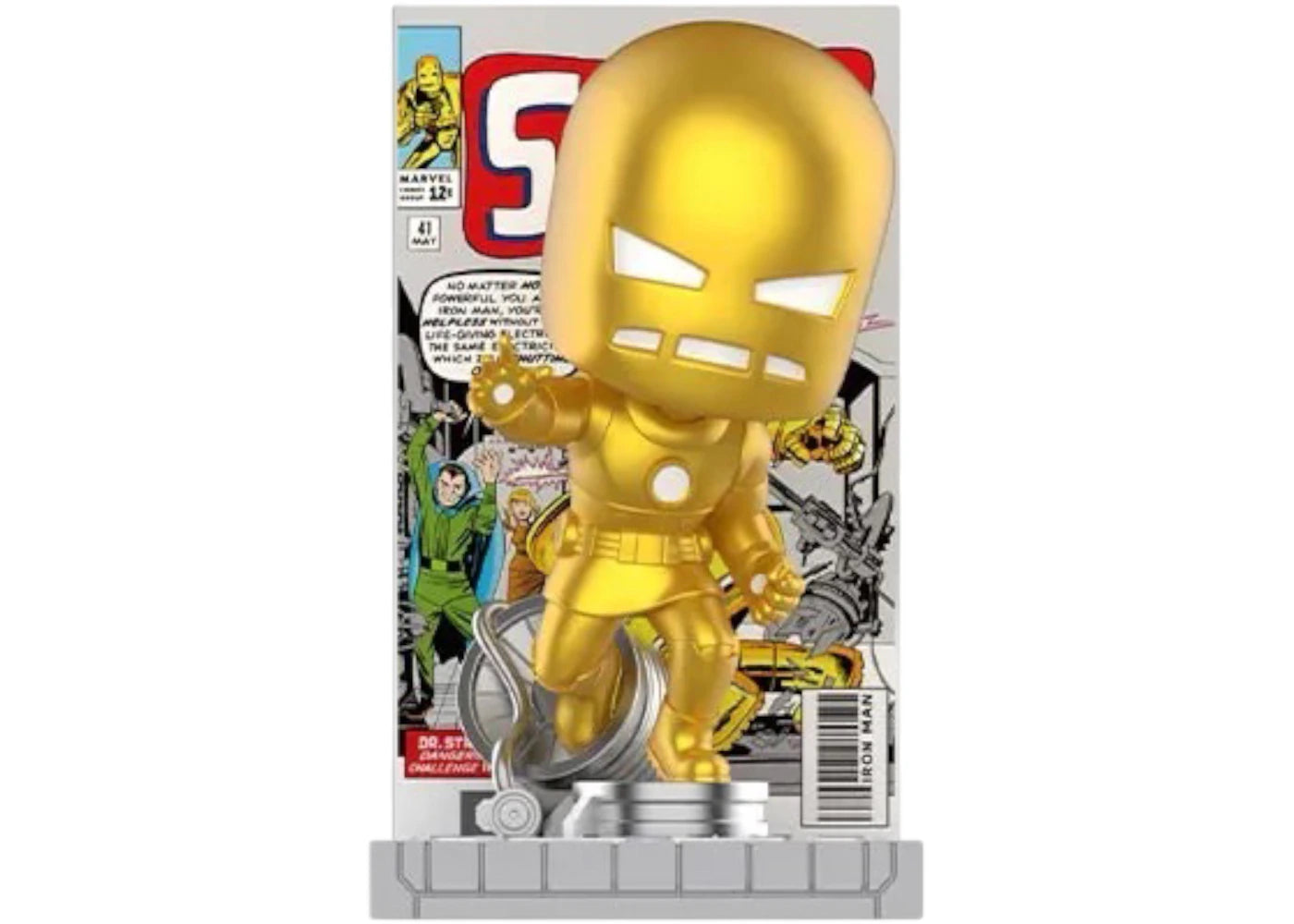 Pop Mart Marvel Iron Man: A Journey Through Armors Series Golden Armor Iron Man Figure -1