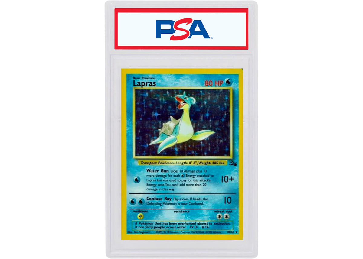 Lapras-Holo 1999 Pokemon TCG Fossil #10/62 (PSA Graded) -1