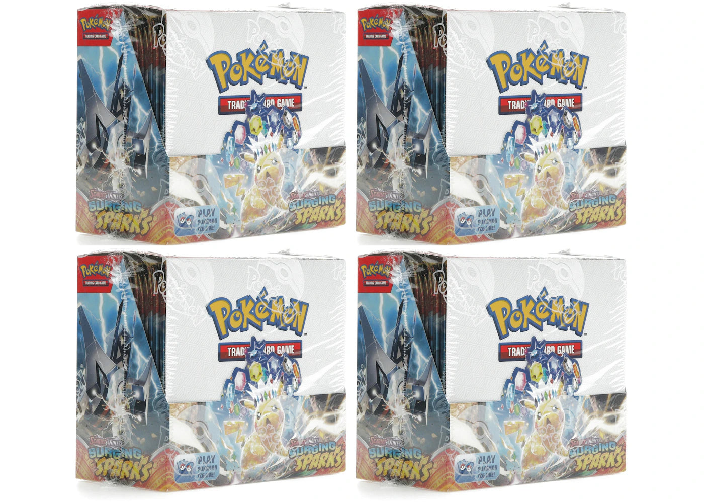 Pokémon Scarlet & Violet Surging Sparks Booster Display Box 4x Lot -1