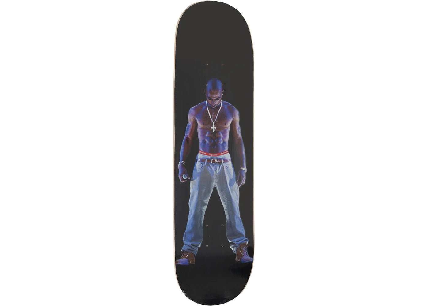 Supreme Tupac Hologram Skateboard Deck Black -1