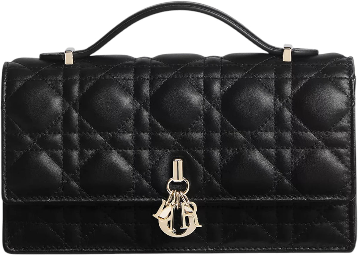 Dior My Dior Mini Cannage Lambskin Bag Black -1
